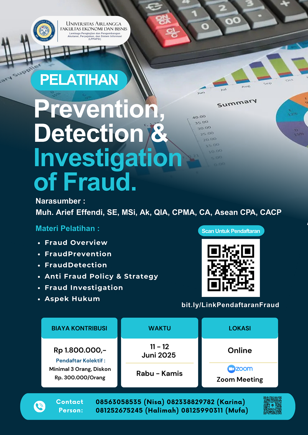 Prevention, Detection & Investigation  of Fraud.