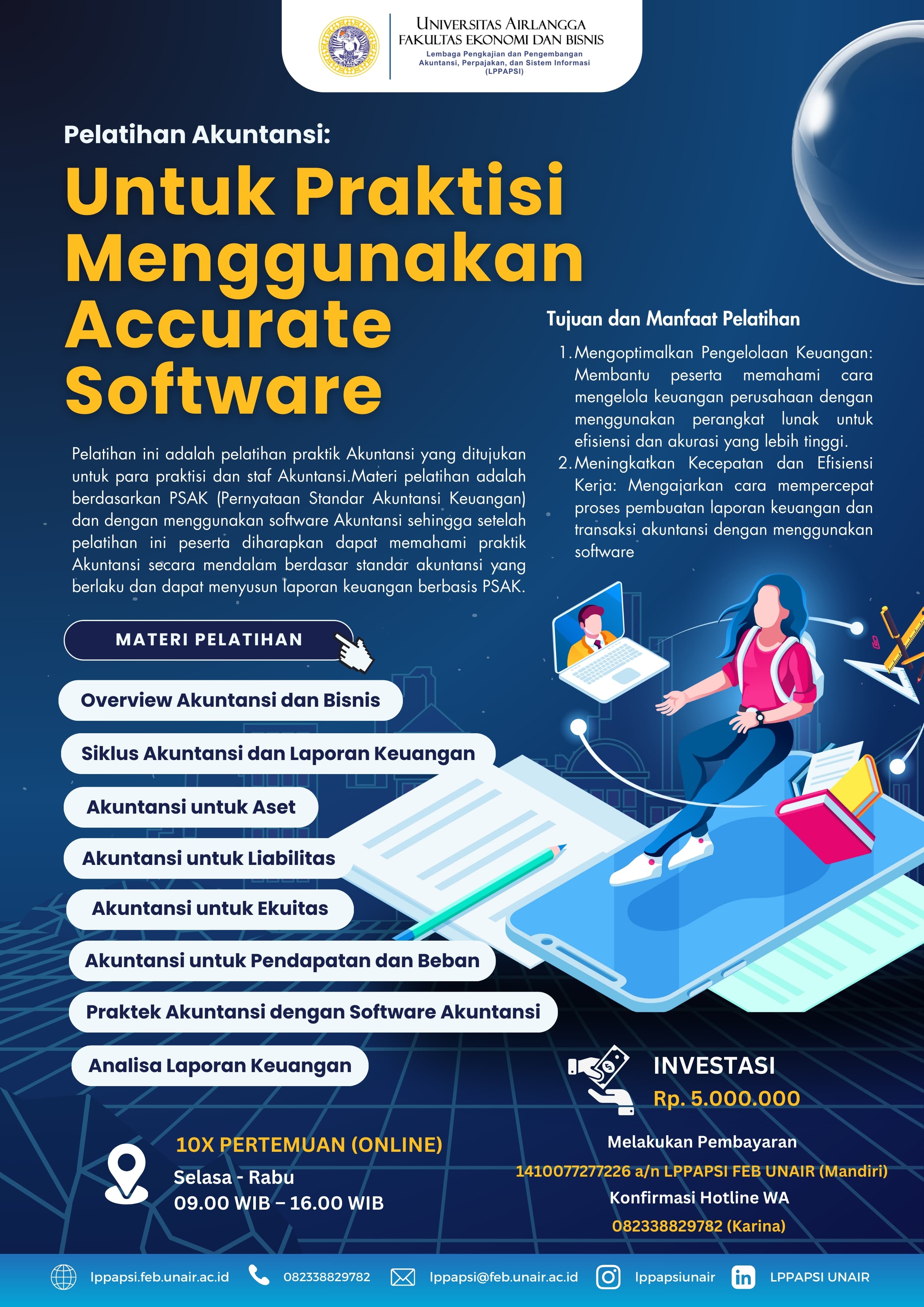 Pelatihan Akuntansi: Untuk Praktisi Menggunakan Accurate Software